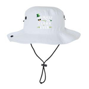 Luckiest Clerk Ever Shamrock Leprechaun Hat St Patrick Day Meaningful Gift Legacy Cool Fit Booney Bucket Hat