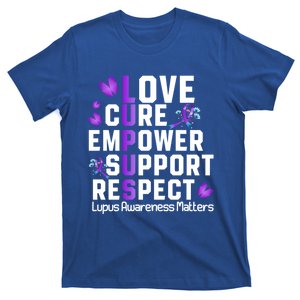 Love Cure Empower Support Respect Lupus Awareness Gift T-Shirt