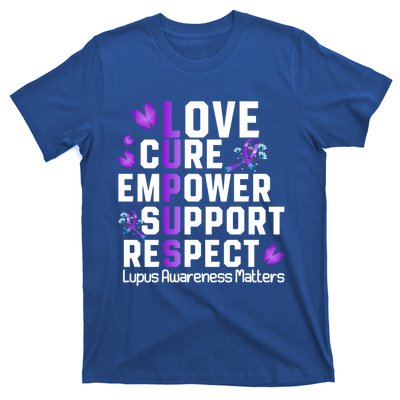 Love Cure Empower Support Respect Lupus Awareness Gift T-Shirt