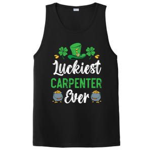 Luckiest Carpenter Ever St Patrick's Saint Pattys Day Funny Gift PosiCharge Competitor Tank