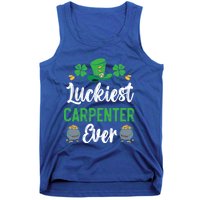 Luckiest Carpenter Ever St Patrick's Saint Pattys Day Funny Gift Tank Top