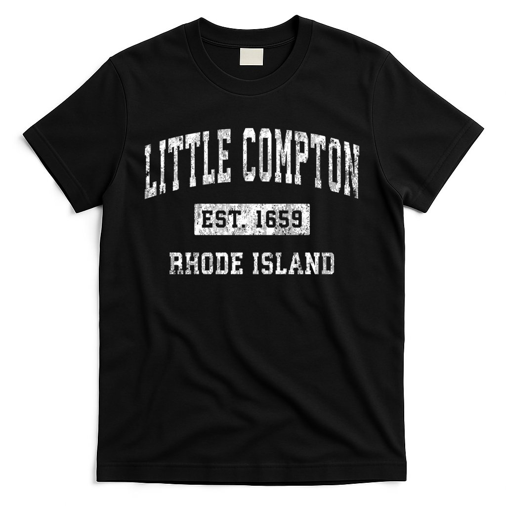 Little Compton Est 1659 Rhode Island Ri Vintage Established Sports Design T-Shirt
