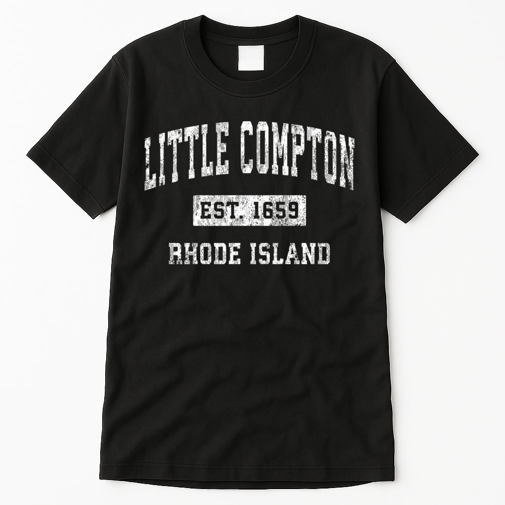 Little Compton Est 1659 Rhode Island Ri Vintage Established Sports Design Tall T-Shirt