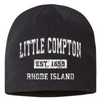 Little Compton Est 1659 Rhode Island Ri Vintage Established Sports Design Sustainable Beanie