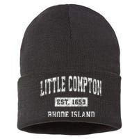 Little Compton Est 1659 Rhode Island Ri Vintage Established Sports Design Sustainable Knit Beanie