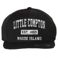 Little Compton Est 1659 Rhode Island Ri Vintage Established Sports Design Wool Snapback Cap