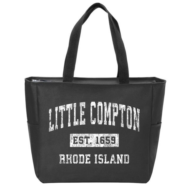 Little Compton Est 1659 Rhode Island Ri Vintage Established Sports Design Zip Tote Bag
