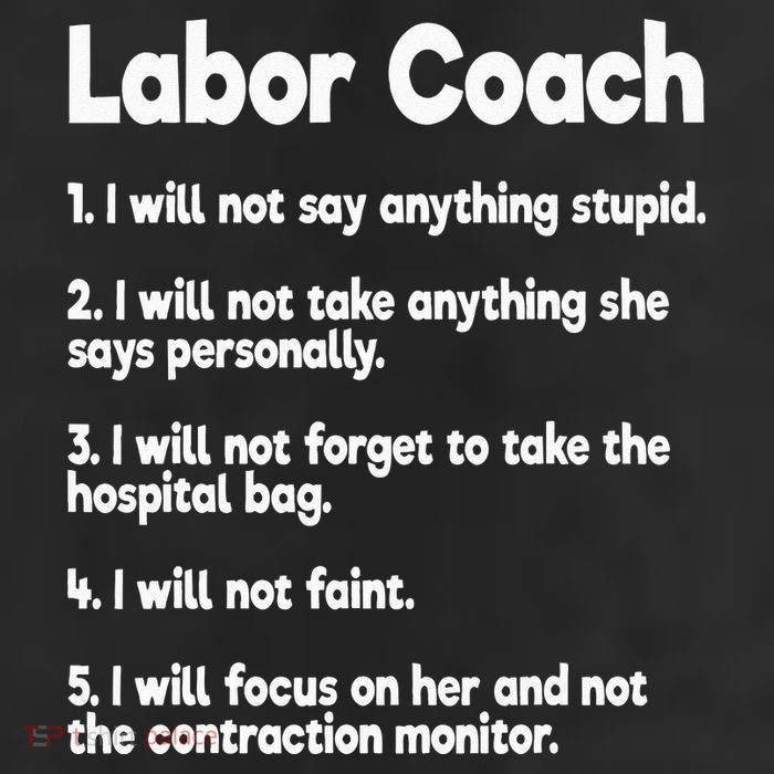 Labor Coach Expecting Dad Rules Papa Funny Baby Cool Comfort Performance Bucket Hat
