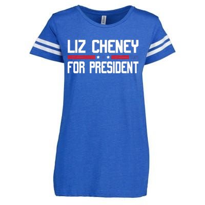 Liz Cheney For President 2024 Enza Ladies Jersey Football T-Shirt