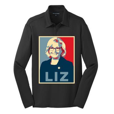 Liz Cheney For President 2024 Usa Political Election Silk Touch Performance Long Sleeve Polo