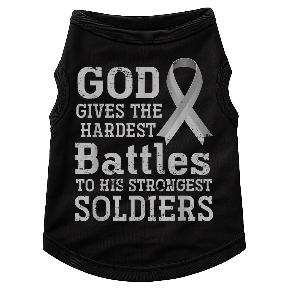 Lung Cancer Fighter Christian Lung Cancer Awareness Doggie Tank