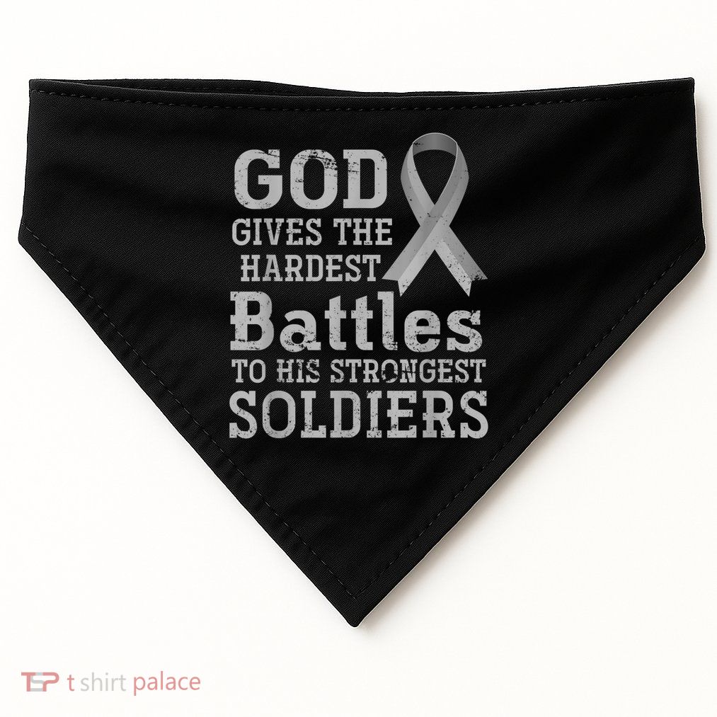 Lung Cancer Fighter Christian Lung Cancer Awareness USA-Made Doggie Bandana
