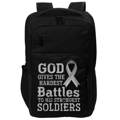 Lung Cancer Fighter Christian Lung Cancer Awareness Impact Tech Backpack