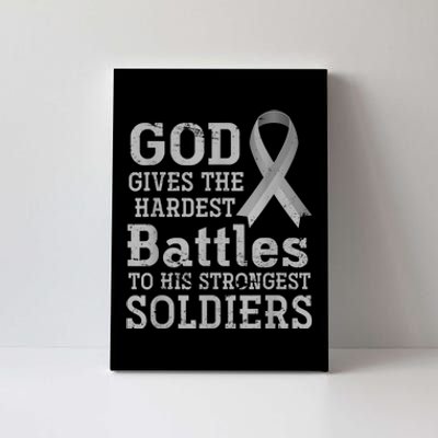 Lung Cancer Fighter Christian Lung Cancer Awareness Canvas