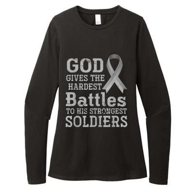 Lung Cancer Fighter Christian Lung Cancer Awareness Womens CVC Long Sleeve Shirt