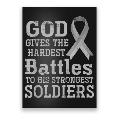 Lung Cancer Fighter Christian Lung Cancer Awareness Poster