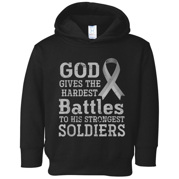 Lung Cancer Fighter Christian Lung Cancer Awareness Toddler Hoodie