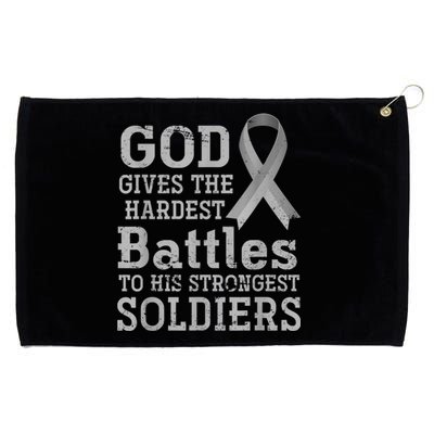 Lung Cancer Fighter Christian Lung Cancer Awareness Grommeted Golf Towel