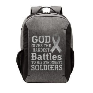 Lung Cancer Fighter Christian Lung Cancer Awareness Vector Backpack