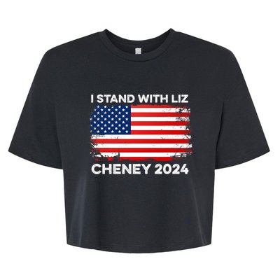 Liz Cheney For President Gop 2024 Election Vote Usa America Bella+Canvas Jersey Crop Tee