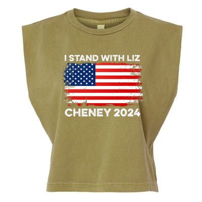 Liz Cheney For President Gop 2024 Election Vote Usa America Garment-Dyed Women's Muscle Tee