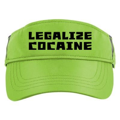 Legalize Cocaine Funny Adult Drive Performance Visor