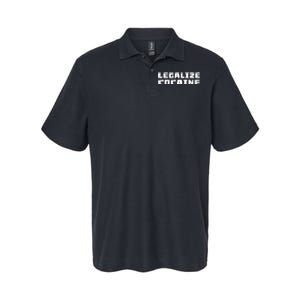 Legalize Cocaine Funny Softstyle Adult Sport Polo