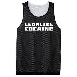 Legalize Cocaine Funny Mesh Reversible Basketball Jersey Tank