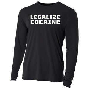 Legalize Cocaine Funny Cooling Performance Long Sleeve Crew