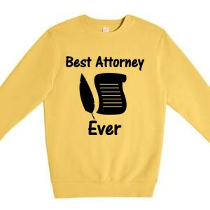 Law Clerk For Lawyer Gift Premium Crewneck Sweatshirt