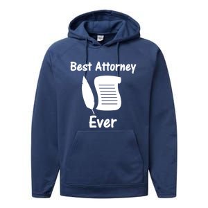 Law Clerk For Lawyer Gift Performance Fleece Hoodie