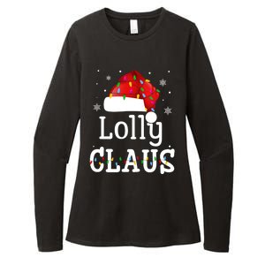 Lolly Claus Funny Holiday Matching Pajamas Xmas Party Gift Womens CVC Long Sleeve Shirt