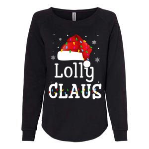 Lolly Claus Funny Holiday Matching Pajamas Xmas Party Gift Womens California Wash Sweatshirt