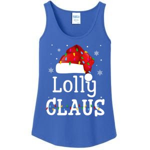 Lolly Claus Funny Holiday Matching Pajamas Xmas Party Gift Ladies Essential Tank