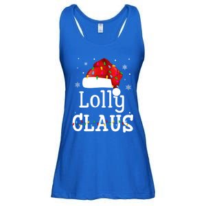 Lolly Claus Funny Holiday Matching Pajamas Xmas Party Gift Ladies Essential Flowy Tank