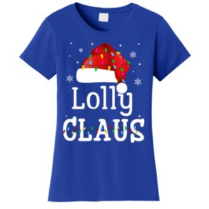 Lolly Claus Funny Holiday Matching Pajamas Xmas Party Gift Women's T-Shirt