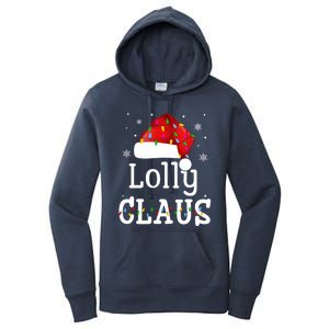 Lolly Claus Funny Holiday Matching Pajamas Xmas Party Gift Women's Pullover Hoodie