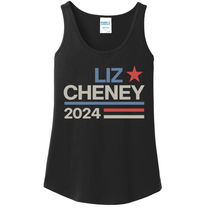 Liz Cheney For President 2024 USA Ladies Essential Tank