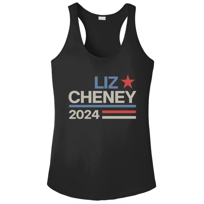 Liz Cheney For President 2024 USA Ladies PosiCharge Competitor Racerback Tank