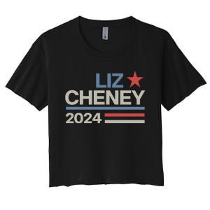 Liz Cheney For President 2024 USA Women's Crop Top Tee