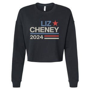 Liz Cheney For President 2024 USA Cropped Pullover Crew