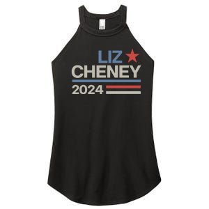 Liz Cheney For President 2024 USA Women's Perfect Tri Rocker Tank