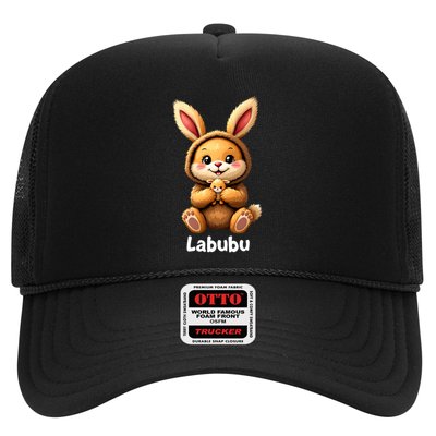 Labubu Cute Funny Monsters Brown Labubu Trucker Hat
