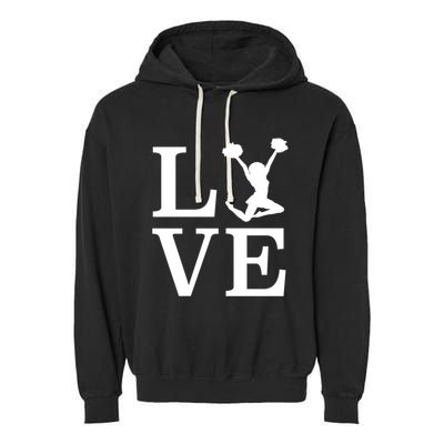 Love Cheer For Lover Cheerleader Garment-Dyed Fleece Hoodie