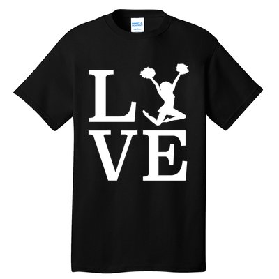 Love Cheer For Lover Cheerleader Tall T-Shirt