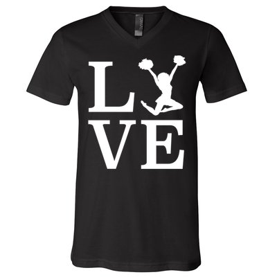 Love Cheer For Lover Cheerleader V-Neck T-Shirt