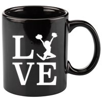 Love Cheer For Lover Cheerleader 11oz C Handle Ceramic Mug