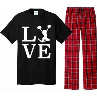 Love Cheer For Lover Cheerleader Pajama Set