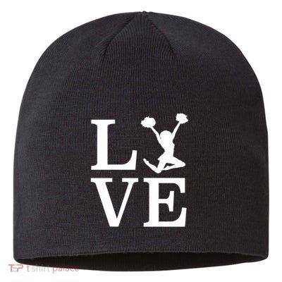 Love Cheer For Lover Cheerleader Sustainable Beanie