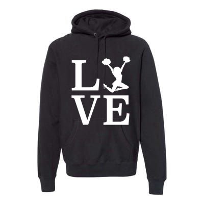 Love Cheer For Lover Cheerleader Premium Hoodie